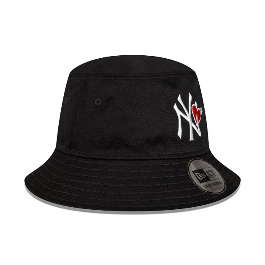 Gorras New Era | New York Yankees Valentine - With Heart Bucket Negro