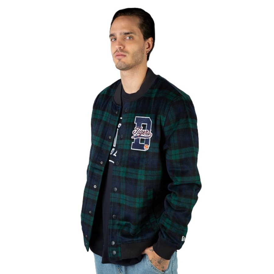 Ropa New Era | Chamarra Detroit Tigers Mlb Black Watch Tartan