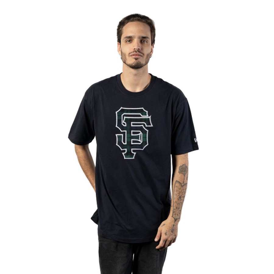 Ropa New Era | Playera Manga Corta San Francisco Giants Mlb Black Watch Tartan