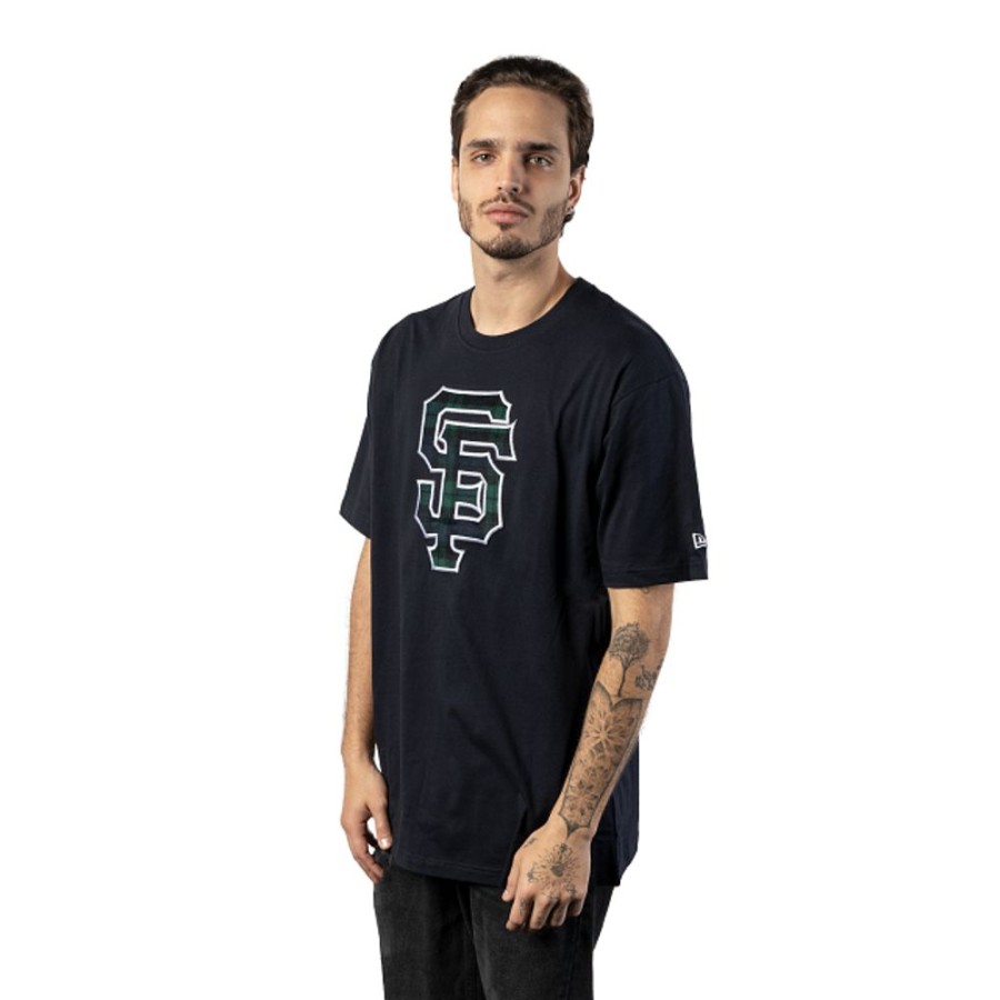 Ropa New Era | Playera Manga Corta San Francisco Giants Mlb Black Watch Tartan