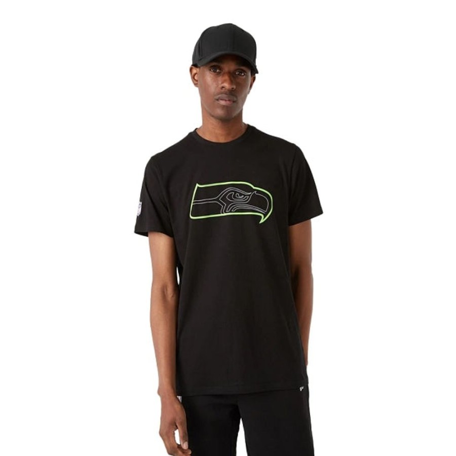 Ropa New Era | Playera Manga Corta Seattle Seahawks Nfl Outline Logo