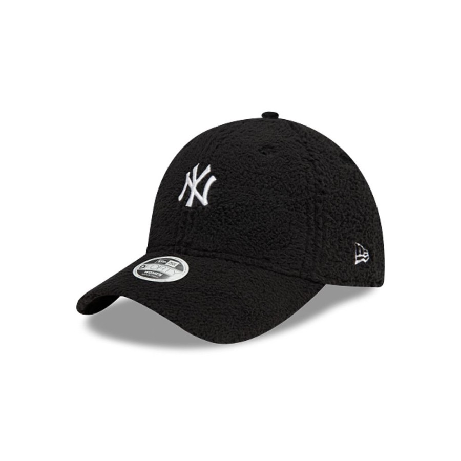 Gorras New Era | New York Yankees Mlb Women'S Teddy Negra 9Forty Strapback Para Mujer