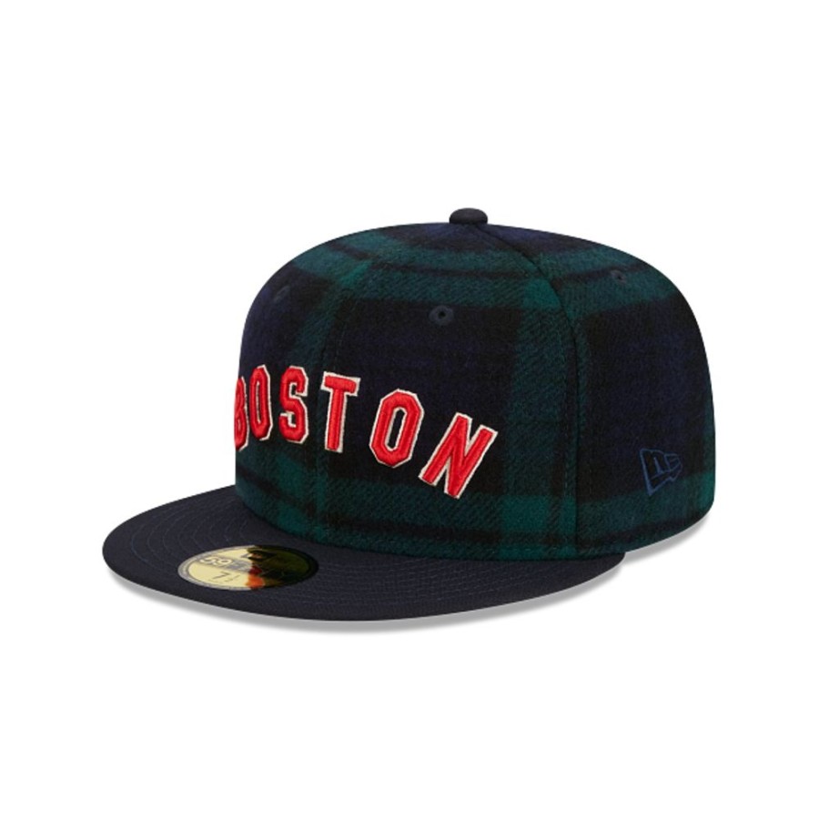 Gorras New Era | Boston Red Sox Mlb Black Watch Tartan 59Fifty Cerrada