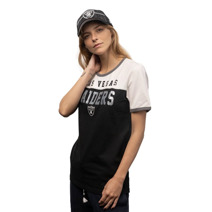 Ropa New Era | Playera Manga Corta Las Vegas Raiders Nfl Active Para Mujer