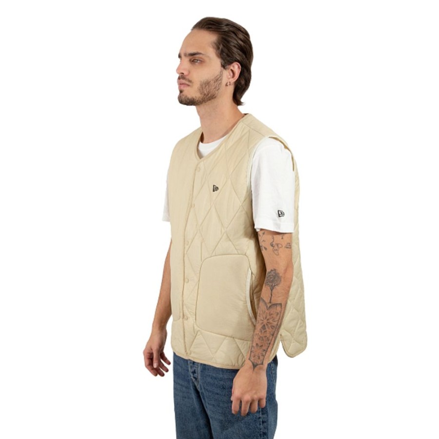 Ropa New Era | Chaleco New Era Outdoor Qui Packable Beige