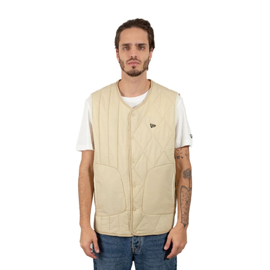 Ropa New Era | Chaleco New Era Outdoor Qui Packable Beige