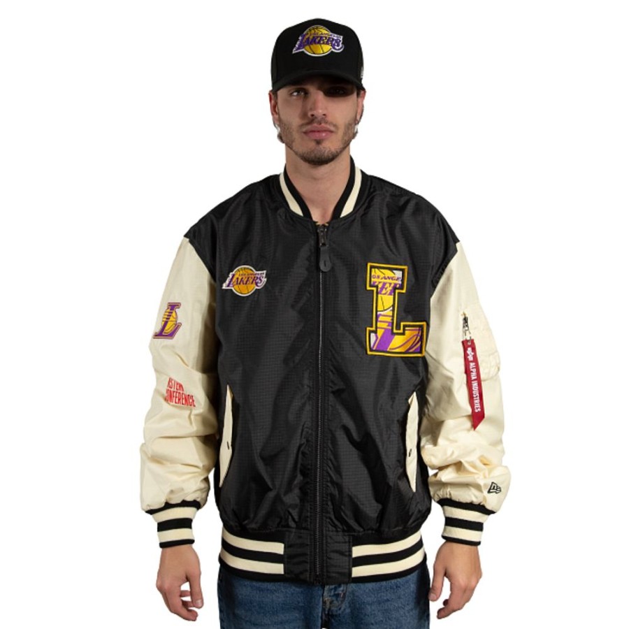 Ropa New Era | Chamarra Reversible Alpha Industries X Nba Los Angeles Lakers