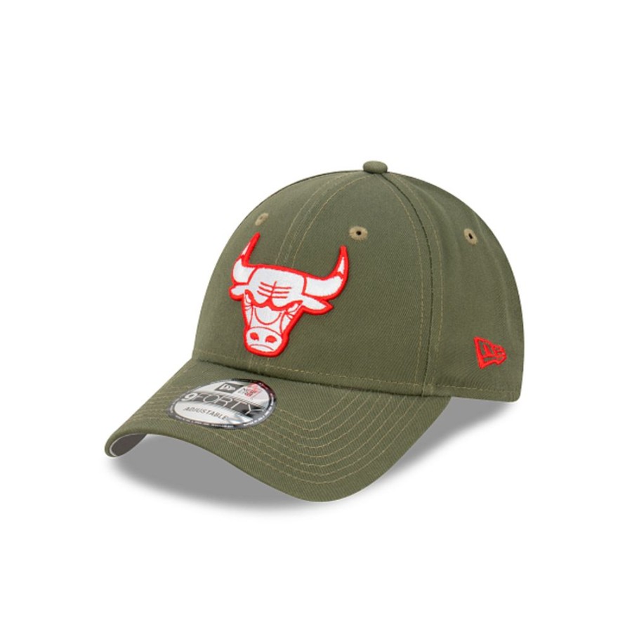 Gorras New Era | Chicago Bulls Olive Collection 9Forty Strapback