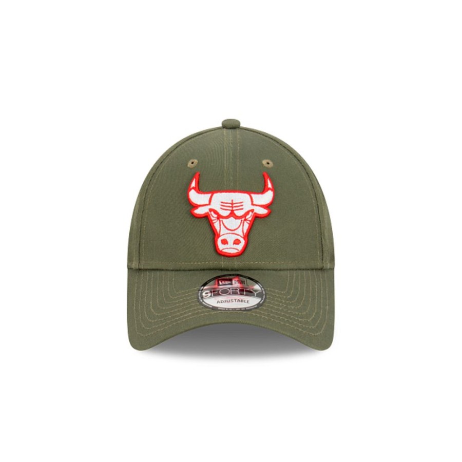 Gorras New Era | Chicago Bulls Olive Collection 9Forty Strapback