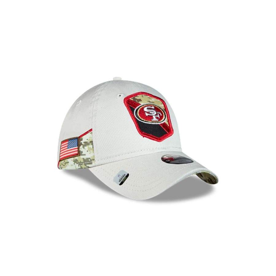 Gorras New Era | San Francisco 49Ers Nfl Salute To Service 2023 9Twenty Strapback Para Nina O Nino