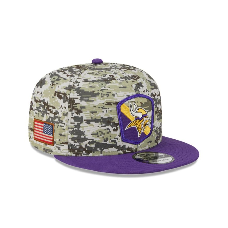 Gorras New Era | Minnesota Vikings Nfl Salute To Service 2023 9Fifty Snapback