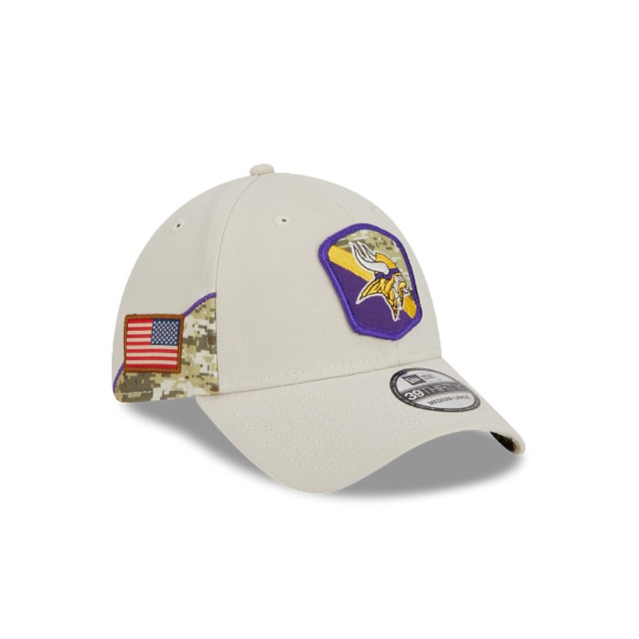 Gorras New Era | Minnesota Vikings Nfl Salute To Service 2023 39Thirty Elastica