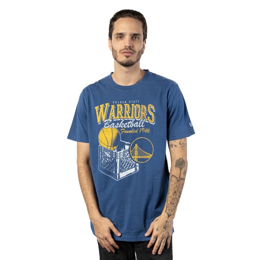 Ropa New Era | Playera Manga Corta Golden State Warriors Nba Old School Sport