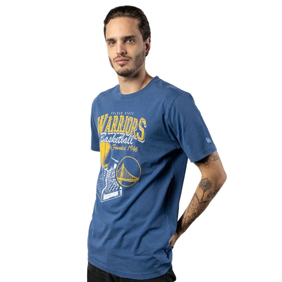 Ropa New Era | Playera Manga Corta Golden State Warriors Nba Old School Sport