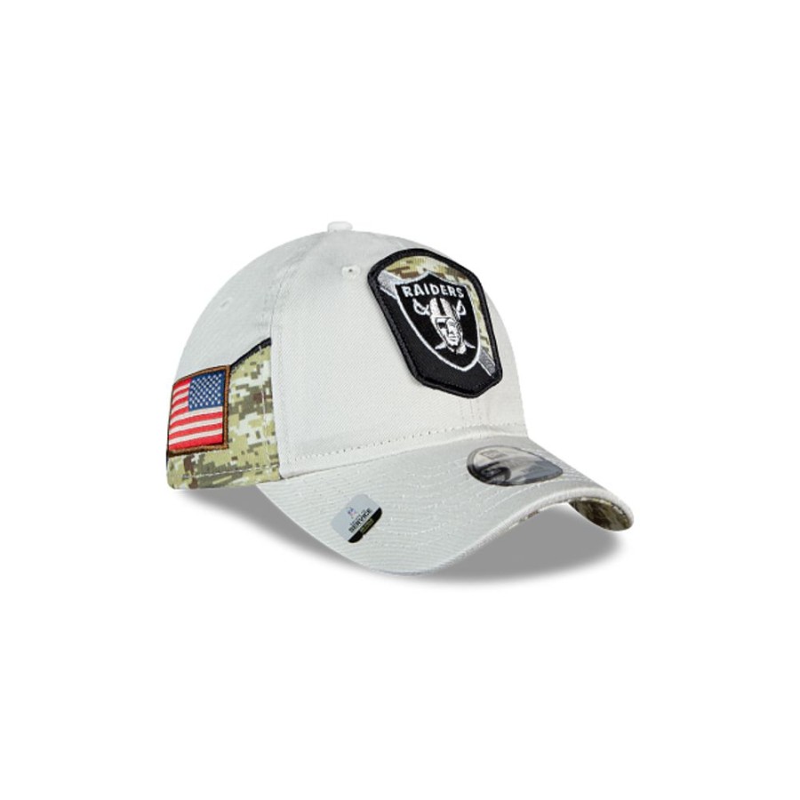 Gorras New Era | Las Vegas Raiders Nfl Salute To Service 2023 9Twenty Strapback Para Nina O Nino