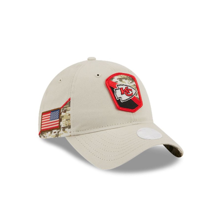 Gorras New Era | Kansas City Chiefs Nfl Salute To Service 2023 9Twenty Strapback Para Mujer