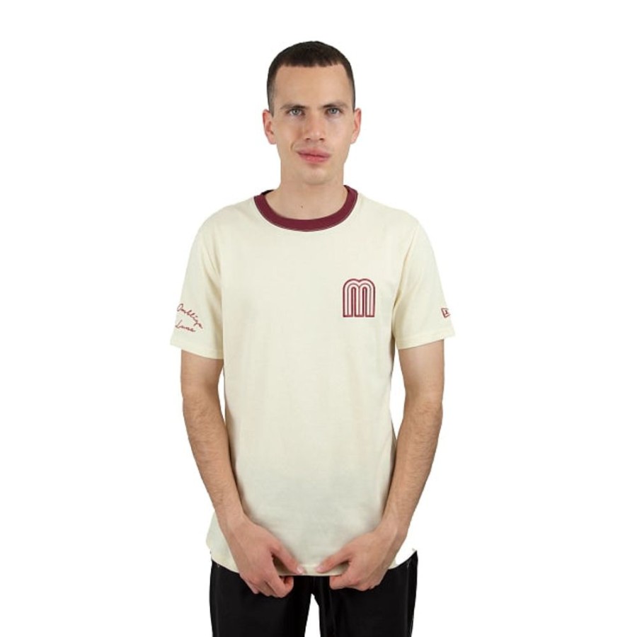 Ropa New Era | Playera Manga Corta Mexico La M Quetzalcoatl Beige