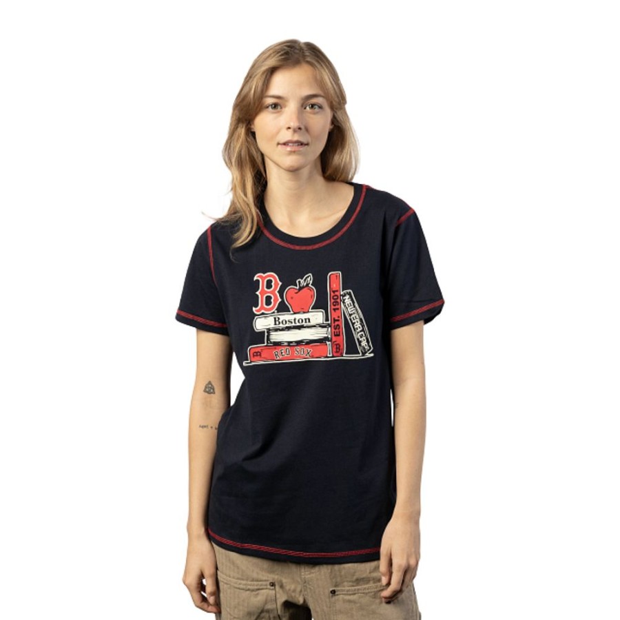 Ropa New Era | Playera Manga Corta Boston Red Sox Mlb Book Club Para Mujer