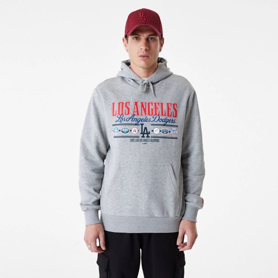 Ropa New Era | Sudadera Los Angeles Dodgers Mlb Graphic Gris