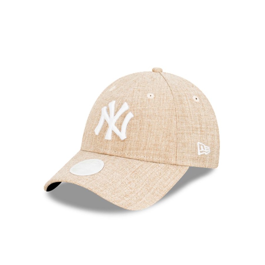 Gorras New Era | New York Yankees Women'S Heather 9Forty Strapback Para Mujer