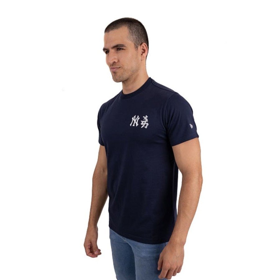 Ropa New Era | Playera Manga Corta New York Yankees Kanji Mlb Navy