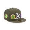 Gorras New Era | Oakland Athletics Mlb Olive 59Fifty Cerrada