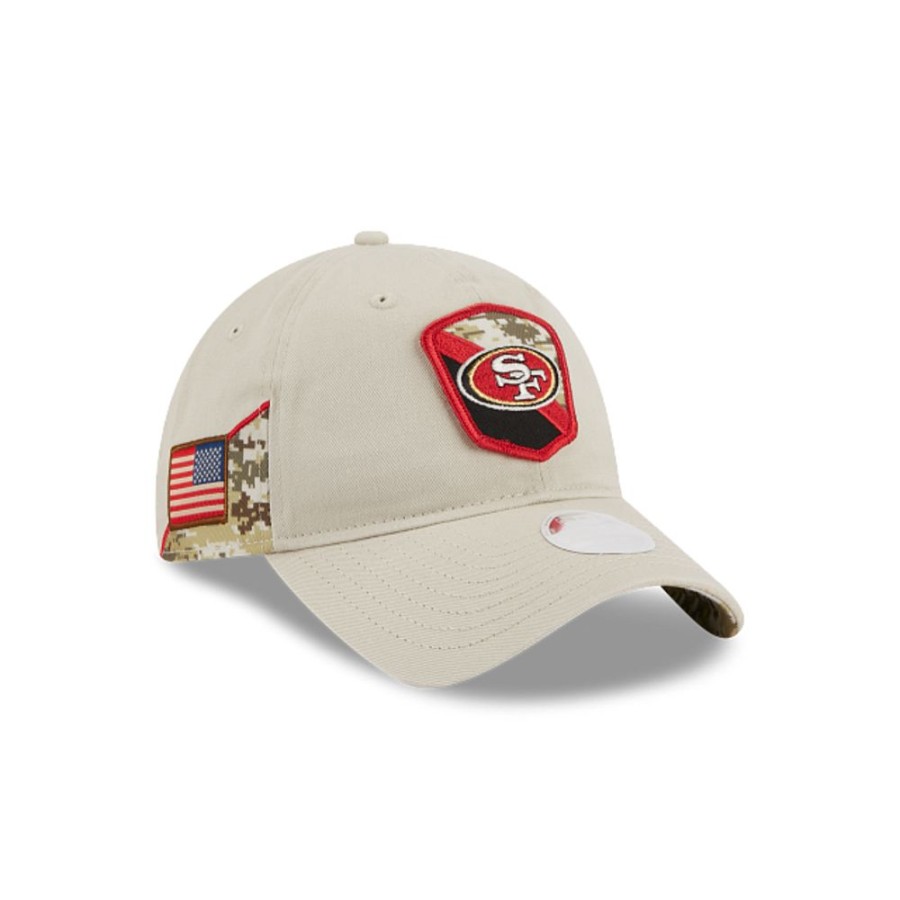 Gorras New Era | San Francisco 49Ers Nfl Salute To Service 2023 9Twenty Strapback Para Mujer