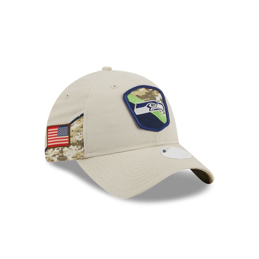 Gorras New Era | Seattle Seahawks Nfl Salute To Service 2023 9Twenty Strapback Para Mujer