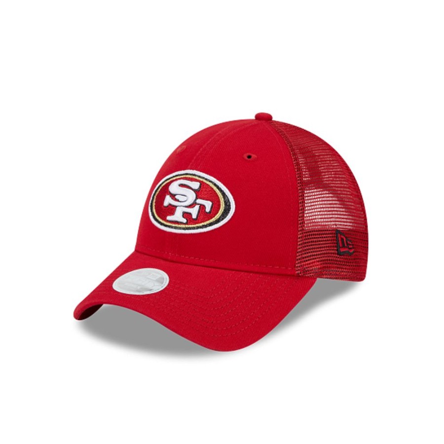 Gorras New Era | San Francisco 49Ers Nfl Logo Sparkle 9Forty Trucker Snapback Para Mujer