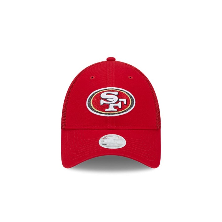 Gorras New Era | San Francisco 49Ers Nfl Logo Sparkle 9Forty Trucker Snapback Para Mujer