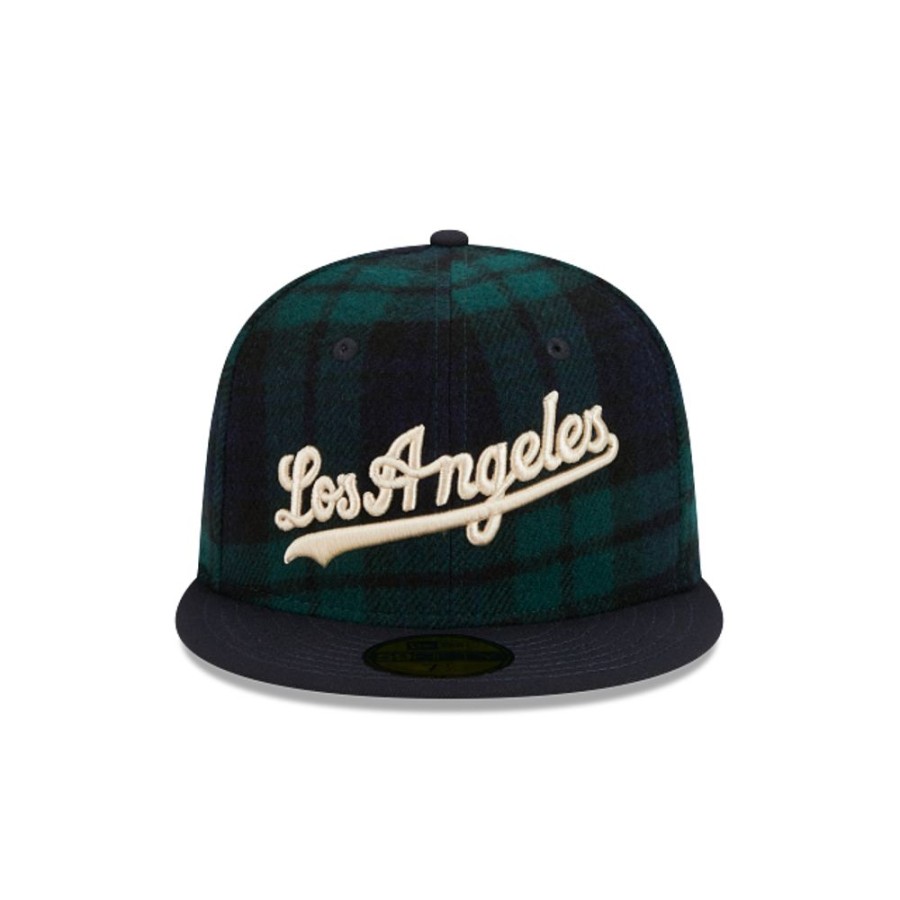 Gorras New Era | Los Angeles Dodgers Mlb Black Watch Tartan 59Fifty Cerrada