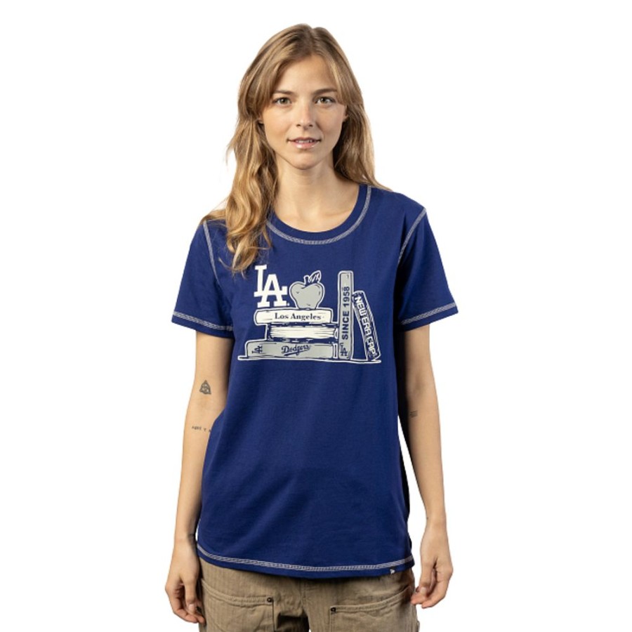 Ropa New Era | Playera Manga Corta Los Angeles Dodgers Mlb Book Club Para Mujer