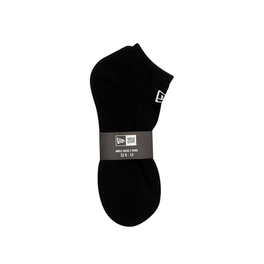 Accesorios New Era Uso Personal | Calcetines Tobilleras New Era Tech Collection Negros 2 Pack