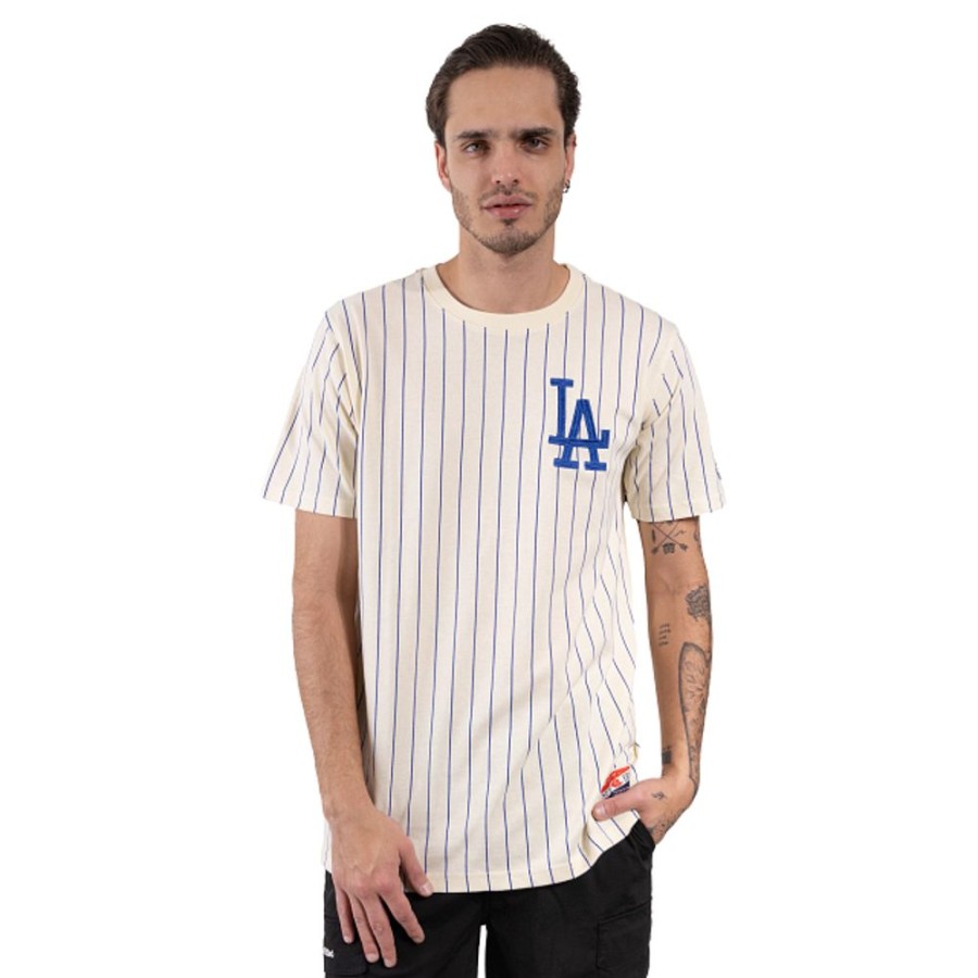 Ropa New Era | Playera Manga Cortalos Angeles Dodgers Mlb Throwback Collection