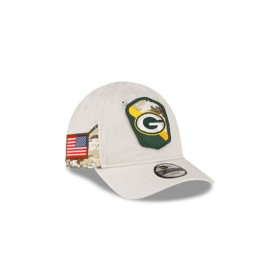 Gorras New Era | Green Bay Packers Nfl Salute To Service 2023 9Twenty Strapback Para Nina O Nino