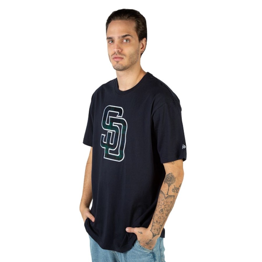 Ropa New Era | Playera Manga Corta San Diego Padres Mlb Black Watch Tartan