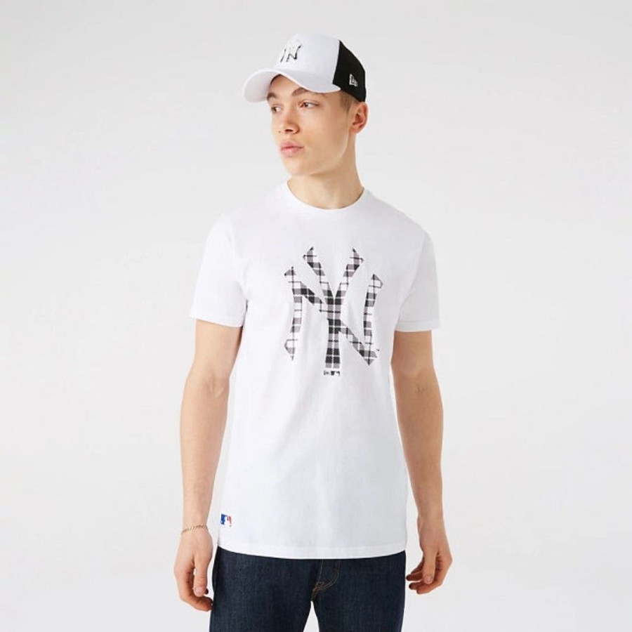 Ropa New Era | Playera Manga Corta New York Yankees Logo Infill Blanca