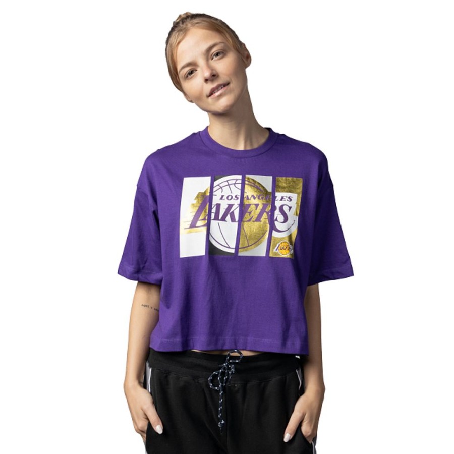 Ropa New Era | Playera Manga Corta Los Angeles Lakers Nba Athleisure Para Mujer