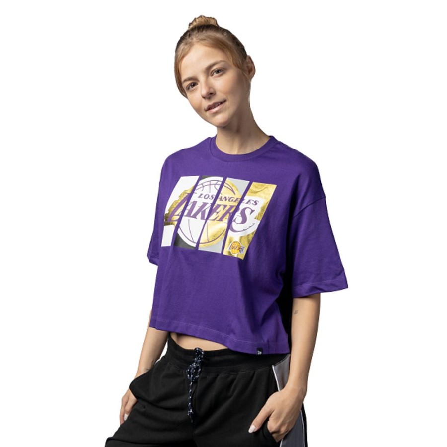 Ropa New Era | Playera Manga Corta Los Angeles Lakers Nba Athleisure Para Mujer