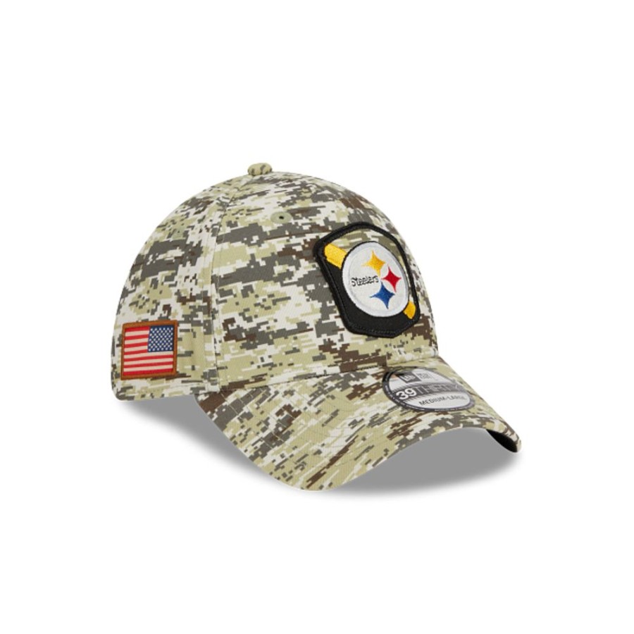 Gorras New Era | Pittsburgh Steelers Nfl Salute To Service 2023 39Thirty Elastica