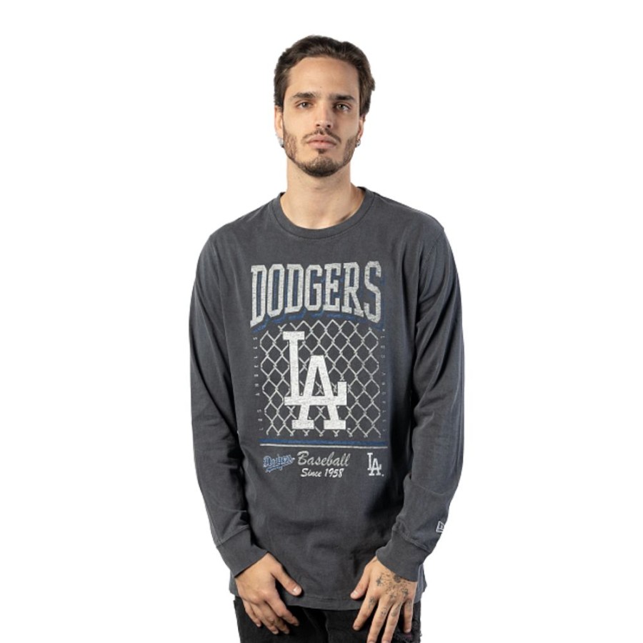 Ropa New Era | Playera Manga Larga Los Angeles Dodgers Mlb Old School Sport