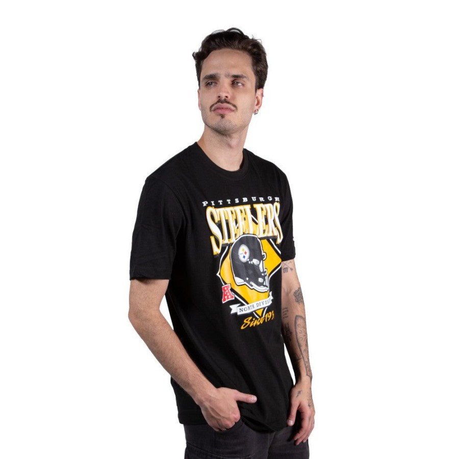 Ropa New Era | Playera Manga Corta Pittsburgh Steelers Nfl Throwback