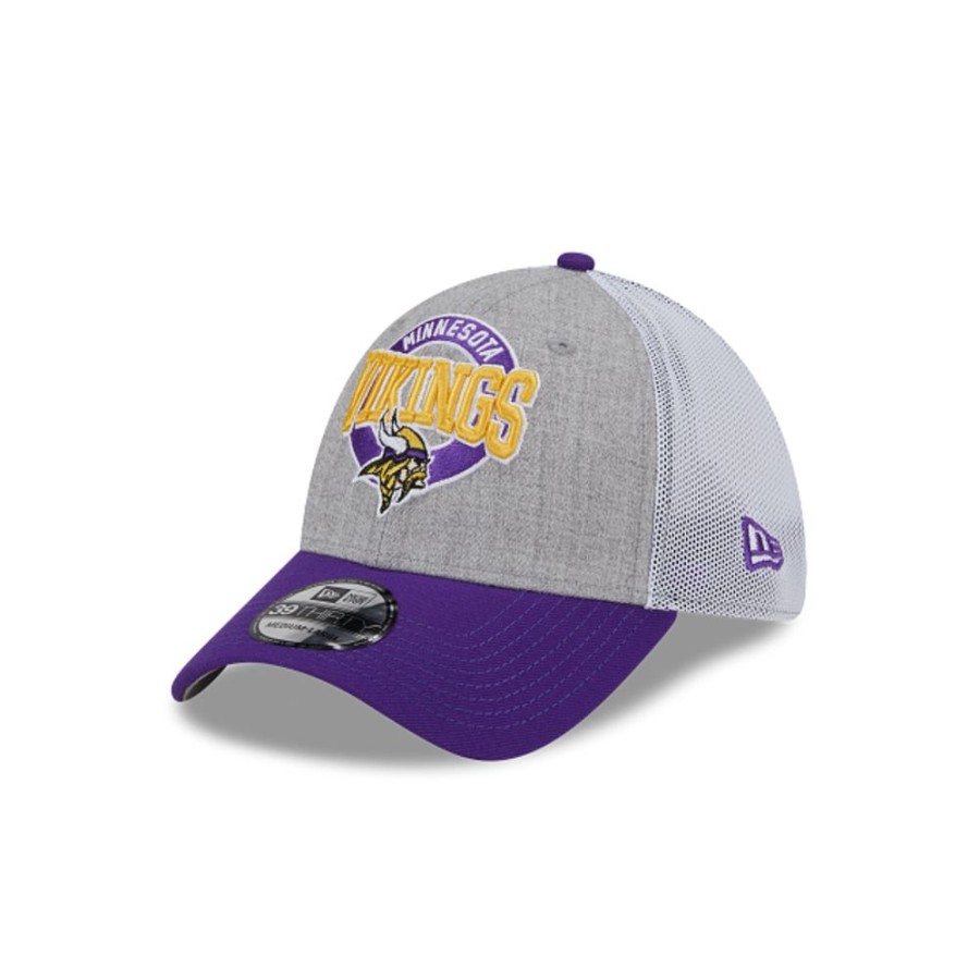 Gorras New Era | Minnesota Vikings Nfl Heather 39Thirty Elastica