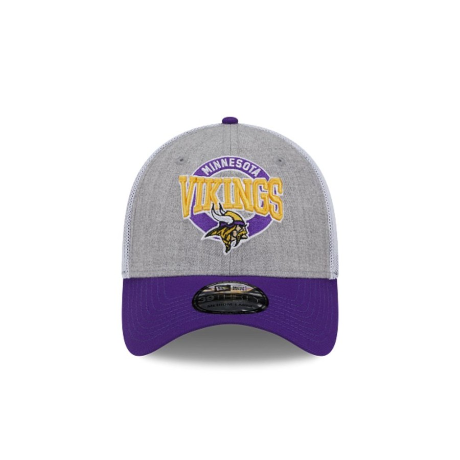 Gorras New Era | Minnesota Vikings Nfl Heather 39Thirty Elastica