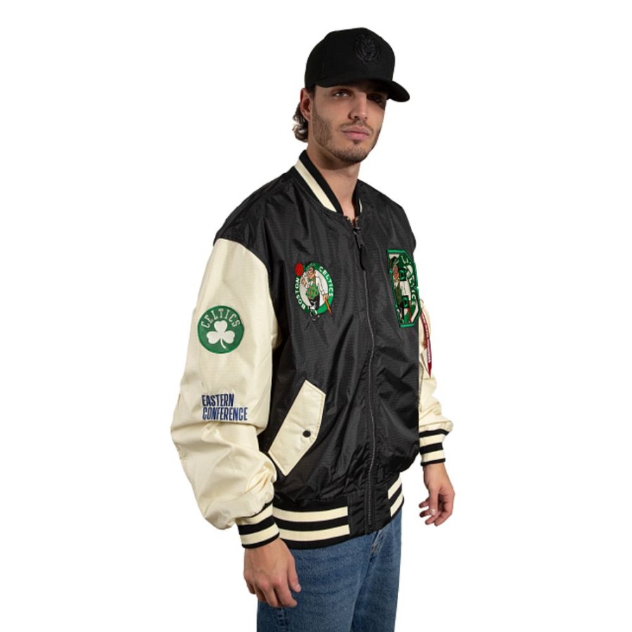 Ropa New Era | Chamarra Reversible Alpha Industries X Nba Boston Celtics