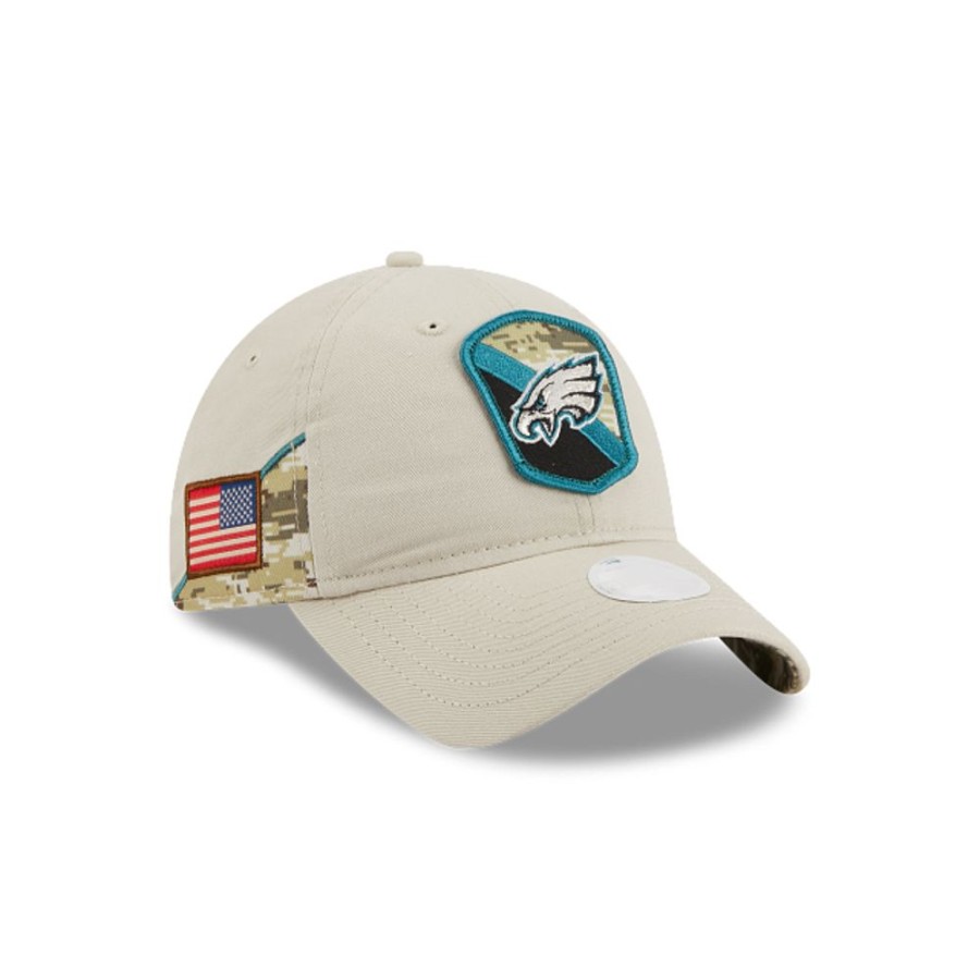 Gorras New Era | Philadelphia Eagles Nfl Salute To Service 2023 9Twenty Strapback Para Mujer