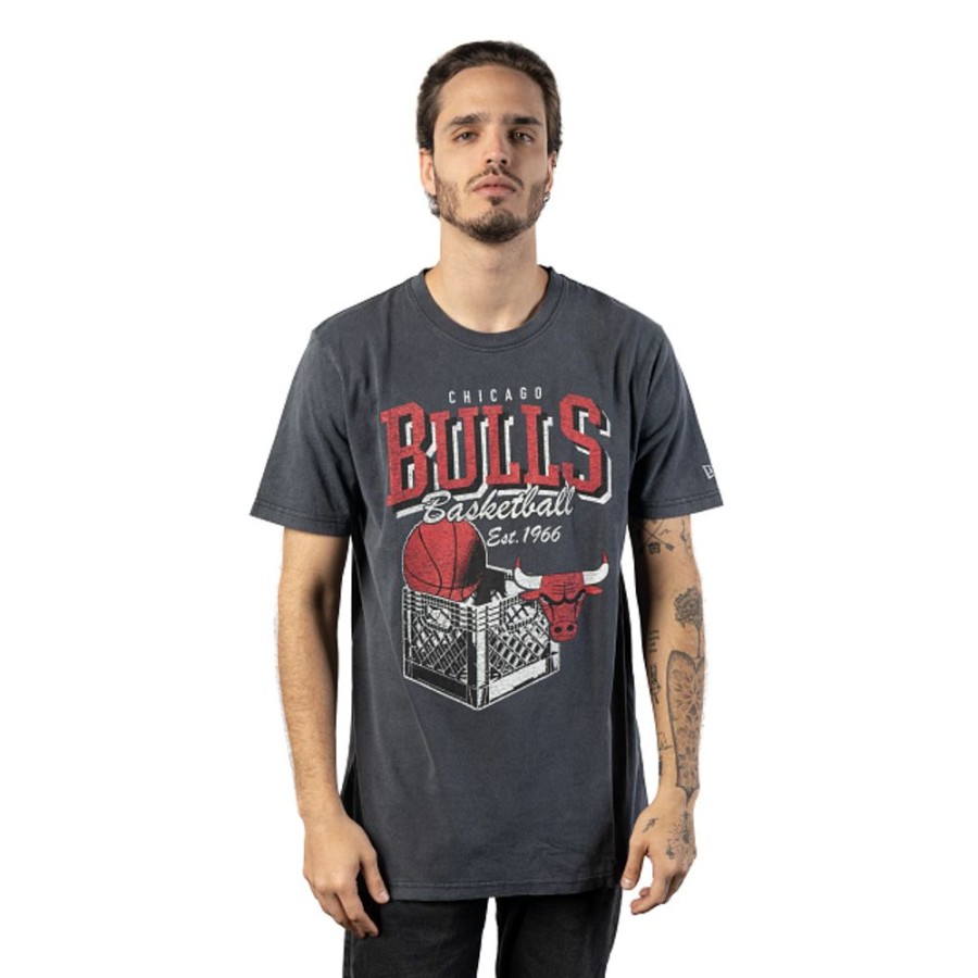 Ropa New Era | Playera Manga Corta Chicago Bulls Nba Old School Sport