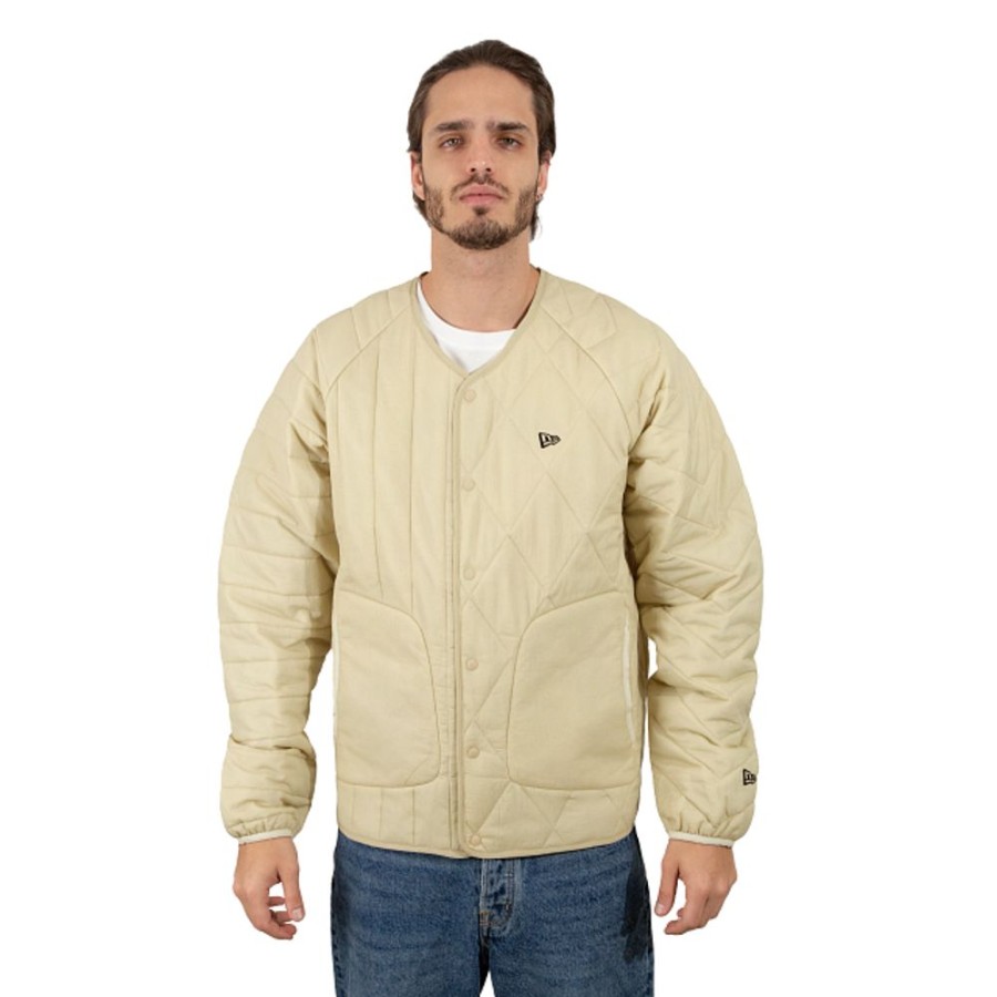 Ropa New Era | Chamarra New Era Outdoor Qui Packable Beige