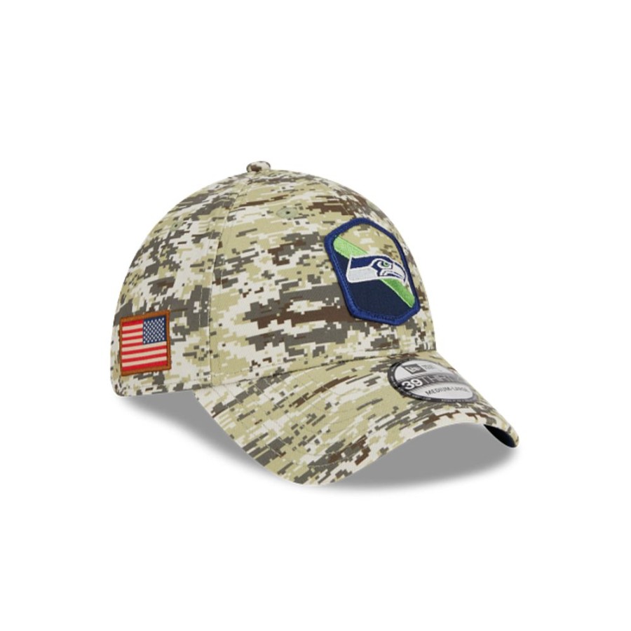 Gorras New Era | Seattle Seahawks Nfl Salute To Service 2023 39Thirty Elastica