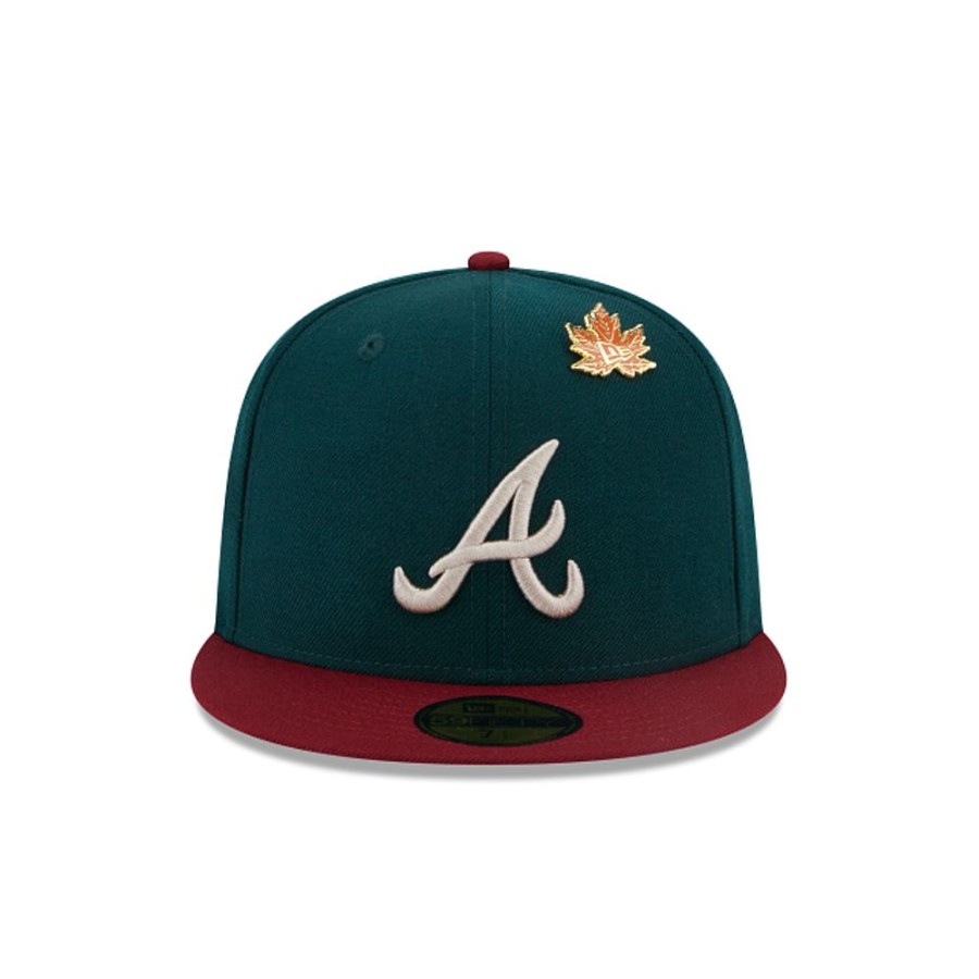 Gorras New Era | Atlanta Braves Mlb Leafy 59Fifty Cerrada